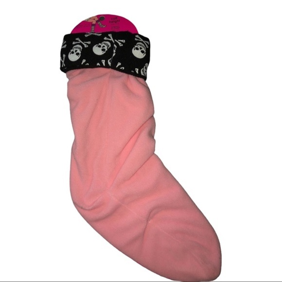 Betsey Johnson gray knitted knee hi fleece boot liner feet boot warmers - Picture 11 of 12